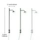 thumbnail image 3 of Billuyoard Lámparas de calle de un solo cabezal a escala 1:87, lámpara de diseño de 3V/12V, luz blanca cálida DIY para iluminación de jardín de Artesanía Gris/Blanco cálido Billuyoard  HA066578-06, 3 of 6