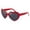 Red, variant on Hot Pink Classic Aviator Sunglasses for Men Women Y2K Sunglasses PC Polarized Trendy Vintage 70s Rectangle Womens Shades Sun Glasses UV Protection One Size