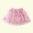 thumbnail image 4 of KkSLirnhs 13-14Years Girls' Fashionable Summer Bubble Mini Skirt with Layered Net Lightweight Tutu Toddler Kids Tulle Tiered Mesh Skirt Princess Party Dress Layered Skirt For Little Girls Pink, 4 of 4
