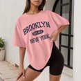 thumbnail image 1 of WILLBEST T-Shirt Canada pour Femme Décontracté Imprimé Col Rond Manches Courtes T-Shirt Ample, 1 of 3