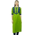 thumbnail image 1 of Phagun Cotton Straight Kurti Tunic With Front Button Casual Kurta, 1 of 7