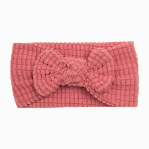 Splozh Preemie Bows for Baby Girls Cute Bows Baby Headscarf Headband Comfortable Soft Fashionable Bow Baby Headscarf Headband,Red,One Size