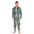 thumbnail image 3 of FORMRS Onesies Pajama for Adults Unisex Hoodie Winter Jumpsuit One Piece Sleepwear, Sizes S-2XL, Red Christmas Gingerbread, 3 of 7