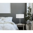 thumbnail image 4 of Cal Lighting BO-2450TB-BS 60 W X 2 Calais Metal Table Lamp, Brushed Steel Finish, 4 of 4