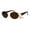 gold brown, variant on Mens Metal Emblem Luxury 90s Gangster Rapper OG Oval Round Sunglasses Gold Brown