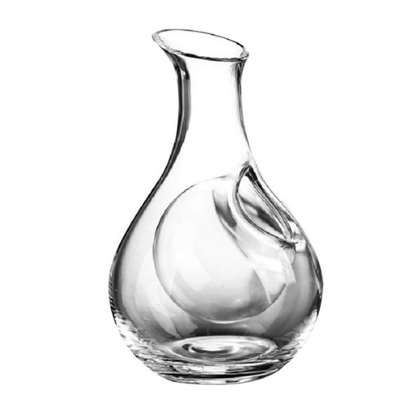 Tineasur Wine Decanter Glass Carafe for Wine Serving, Elegant Table Display and Stylish Home Bar Use