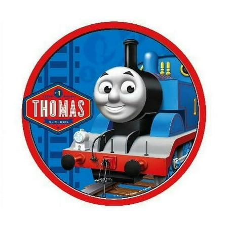 6" Round Thomas The Train Birthday Edible Image Cake Topper By TNCT