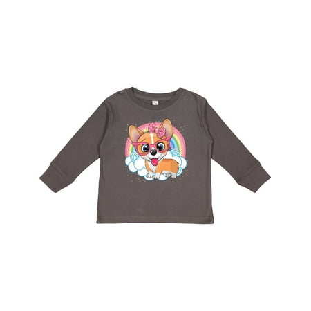 

Inktastic Corgi Gifts Dog Lover Gift Toddler Toddler Girl Long Sleeve T-Shirt