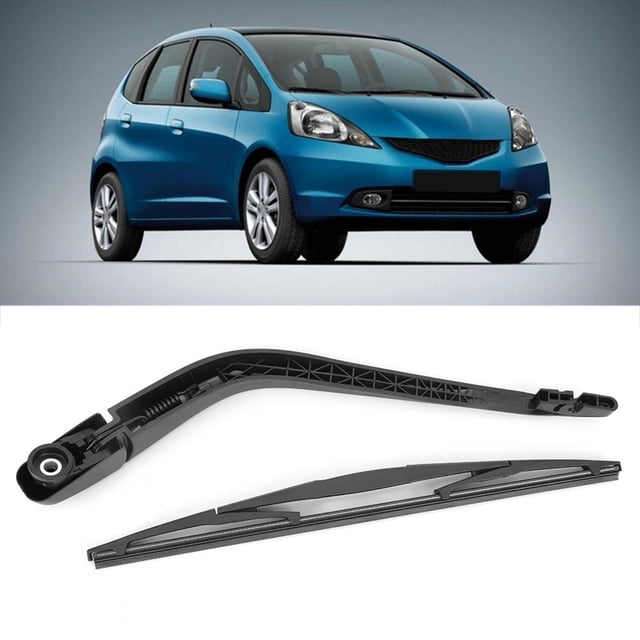 Cuchilla de Brazo de Limpiaparabrisas Trasero, Resistencia Al Parabrisas, Cuchilla de Limpiaparabrisas y Accesorio para Automóviles de Brazo, Ajuste Negro para Jazz/Fit