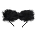 thumbnail image 3 of Diadema con orejas de gato Jadeshay Diseño aerodinámico peludo artificial, 3 of 8
