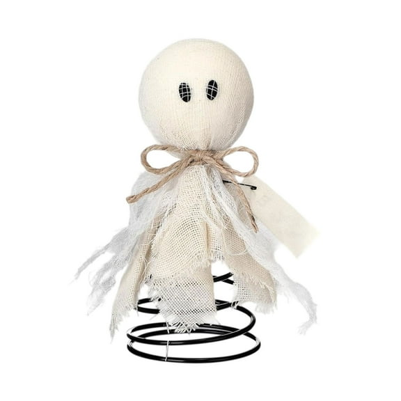 100Fens Halloween Ghost Miniature Tree Topper Spooky Halloween Tree Ornaments Mini Christmas Treetop Ornaments for Home Party Supplies Fall Decor