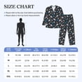 thumbnail image 3 of Bingfone Men's Pajama Set 2 Piece Loungewear PJs, Long Sleeve with Pajama Pants-Space, 3 of 7