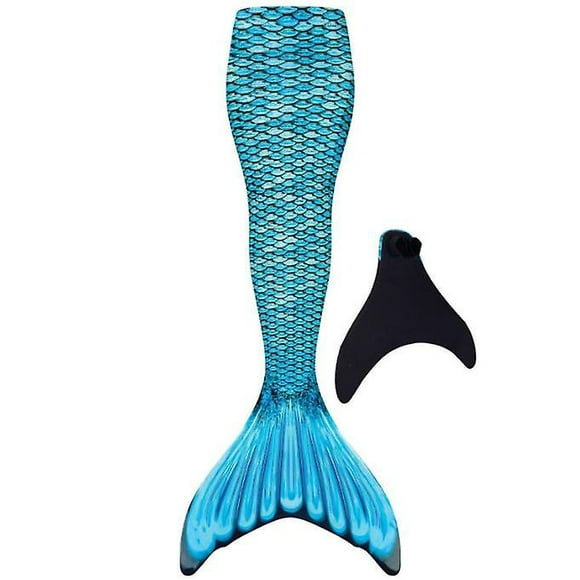 Kids Wear-resistant Mermaid Tail For Swimming, Monofin Included-green-M