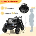 thumbnail image 3 of Ktaxon Ride On Car 12V 4.5AH, Ride On Toys for Child, Black, 3 of 6