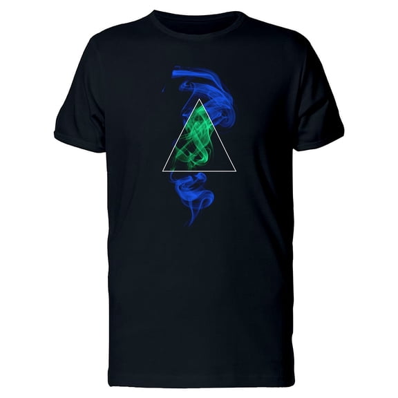 Colored Triangle Smoke T-Shirt Men -Image by Shutterstock, Male 4X-Large