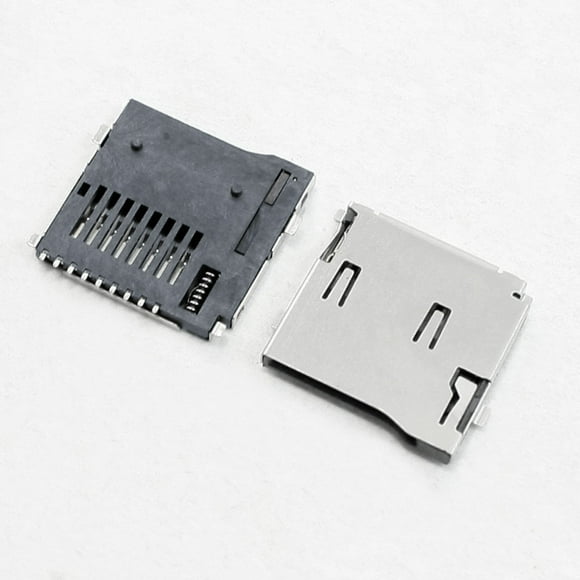 10 Piezas de Zócalos de Tarjeta TF Micro SD de Tipo Push/Push con Resorte