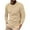 Khaki, variant on Aofany Long Sleeve Tee Shirts for Men Men's Slim Fit Round Neck Solid Long-sleeved T-shirt Top