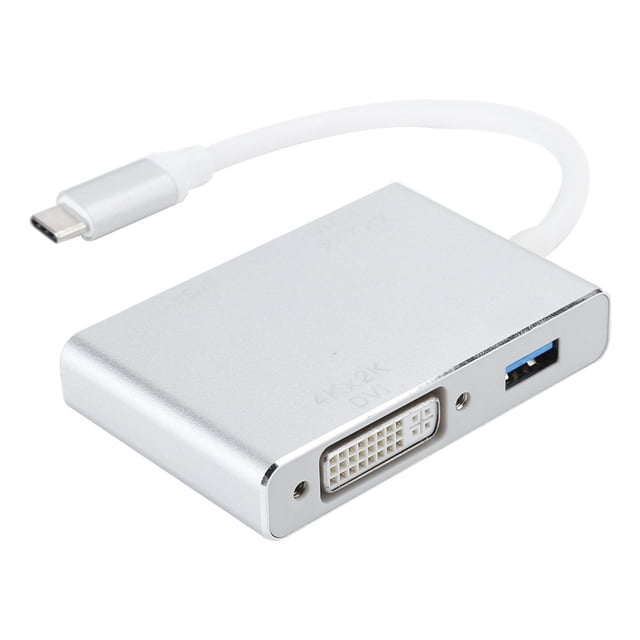 Convertidor adaptador de cable 4 en 1 TypeC a HDMI DVI VGA USB 3.0 Computadora portátil multifunción