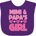 thumbnail image 3 of Inktastic Mimi and Papa Girl Grandchild Valentine Girls Baby Bib, 3 of 4