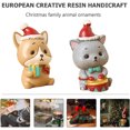 thumbnail image 4 of Regalo navideño de resina, decoraciones navideñas para mesa de invierno en interiores y exhibición o alféizar de ventana, 4 of 5