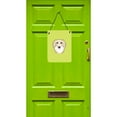 thumbnail image 2 of Caroline's Treasures BB1274DS1216 Checkerboard Lime Green Longhair Creme Dachshund Wall or Door Hanging Prints, 12x16,, 2 of 2