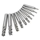 thumbnail image 1 of 4 Flute HSS-Al CNC End Mill Cutter Set for Metalworking - 10Pcs 2-10mm Straight Shank, 1 of 5