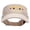 Khaki, variant on Iraq Vet Ribbon Embroidered Cotton Twill Sun Visor - Black OSFM