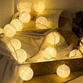 thumbnail image 2 of NETSENG Cotton ball fairy lights usb 10 LED cotton ball light string 2 meters warm white, 2 of 5