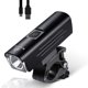 thumbnail image 1 of Luz de bicicleta brillante 1300 lúmenes USB recargable linterna de bicicleta MTB bicicleta de carret WEST BIKING Luz de bicicleta, 1 of 7