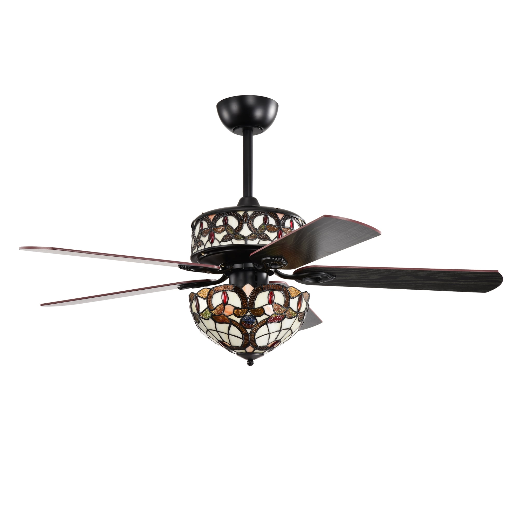 Lars 52 in. 6-Light Indoor Matte Black Finish Ceiling Fan