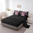 thumbnail image 5 of Erosebridal Cheerleader Bow Tie Twin Bedding Sets 7-Piece for Teens,Girls Gymnastics Cheer Team Bedding Comforter Set,Black Reversible,Microfiber Bedroom Decor, 5 of 6