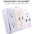 thumbnail image 4 of Chargeur Mural USB, Parasurtenseur, POWRUI Rallonge 6 Prises avec 2 Ports de Charge USB (2.4A au Total) et Veilleuse, 4 of 5