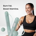 thumbnail image 3 of Smart Jump Rope with AI Powered Fitness Tracking,  Lifetime Fitness App Access, Adjustable for Men, Women, Cardio Workout, Weight Loss, Home Gym Exercise Equipment, Cordless Skipping Balls Included, 3 of 11