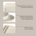 thumbnail image 3 of Martha Stewart Gallen 10-Piece Nonstick Bakeware Set, PFA-Free Ceramic Baking Pans, Linen White, 3 of 6