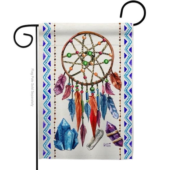 Angeleno Heritage G135010-BO Dreamcatcher Country Living Southwest 13 x 18.5 in. Double-Sided Decorative Vertical Garden Flags for House Decoration Banner Yard Gift