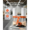 thumbnail image 2 of KFFKFF Dust Collection System, 1550 CFM with 2.5 Micron Filtration, 3.0HP Motor, Two 35-Gallon Collection Bags & Two 42-Gallon Filter Bags, 3400 RPM, Non-Woven Fabric Design, 2 of 9