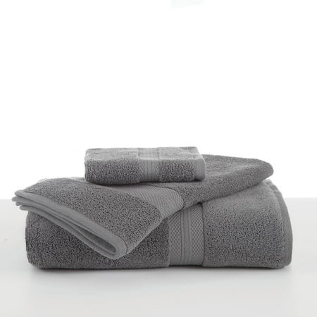 Absorbent Boulder Grey Bath Towel (Best Linen Bath Towels)