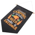 thumbnail image 4 of MasteelfCA Portable Triangle Hanging Banner Decorative Banner Camping Banner Camping Hanging Flag, 4 of 8