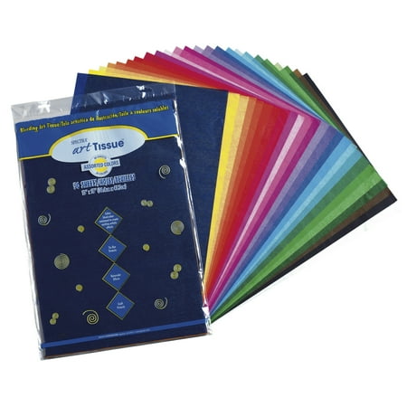 UPC: 0029444585201 | Spectra Deluxe Bleeding Tissue Paper 12 x 18 Inches Assorted Colors Pack of 50