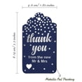 thumbnail image 5 of Inkdotpot Pack Of 100 Real Silver Foil Paper Tags ThankYou From The New Wedding Favor Hang Tags, 5 of 6