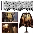 thumbnail image 2 of Furniture Halloween Lampshade Festival Lace Bat Curtain Coffee Curtain Fireplace Cloth Lampshade Three In One Design for Home Décor 3PCS, 2 of 9