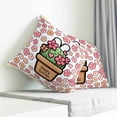 thumbnail image 3 of Easter Pillow Covers 26x26 Inch Decorative Throw Pillow Cover, Bunny Ears Spring Pink Flowers Potted Plant Country Sofa Pillowcases Accent Cushion Case Home Decor Bedroom Living Room, 3 of 6