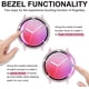 thumbnail image 3 of Funda compatible con Samsung Galaxy Watch Active 2 Bling 40 mm, mujer niña cristal diamante reloj bisel protector de parachoques brillante reloj cara funda para Samsung Active2 40 mm (transparente) WD.WDQZL Producto electrónico, 3 of 6