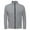 Gray, variant on ZUKMRJPC Mens Track Jacket Full Zip Slim Fit Stand Collar Lightweight Breathable Running Athletic Workout Jacket with Zipper Pocket