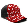 thumbnail image 3 of Christmas Baseball Cap – Stylish Spliced Design Adjustable Trucker Hat with Full Print Front & Brim, Breathable Cotton Blend Snapback for Sports, Travel & Daily Wear, 3 of 3