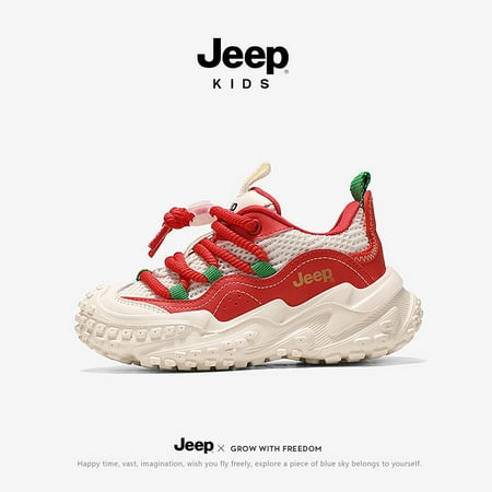 

Jeep Children‘s Shoes New Year Sneakers for Boys and Girls 2024 Spring and Summer New Children‘s Mesh Shoes Soft Sole Breathable