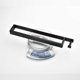thumbnail image 3 of Bathroom Towel Rack with Hook, Self Adhesive Towel Rack 40cm Towel Rack SUS 304 Stainless Steel, Black, 3 of 5
