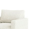 thumbnail image 3 of Remy Accent Chair, Bench Seat w Track Arms, Plush Off White Boucle, 3 of 5