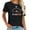 Black, variant on Teach Them Love Them Watch Them Grow Back To Schoo Women's Casual Short Sleeve Tee with Print