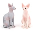 thumbnail image 2 of Juguete de modelo de gato DOYIFUN 2 pcs sphynx sin pelo, 2 of 2